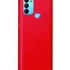 General Mobile GM 21 Plus Kılıf Kamera Korumalı Silikon Rubber Arka Kapak Kırmızı