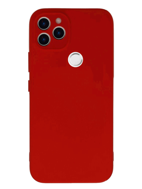 General Mobile GM 22 Plus Kılıf Kamera Korumalı Silikon Rubber Arka Kapak Kırmızı