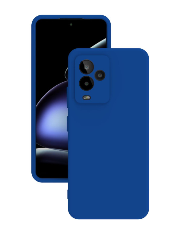 General Mobile Gm 24 Pro Kılıf Kamera Korumalı Silikon Rubber Arka Kapak Mavi