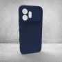 Honor 600 Uyumlu Kılıf Kamera Korumalı Silikon Rubber Arka Kapak Lacivert