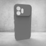 Honor 600 Uyumlu Kılıf Kamera Korumalı Silikon Rubber Arka Kapak Gri