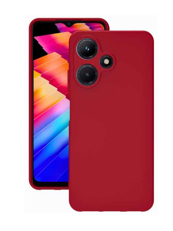 Infinix Hot 30i Kılıf Kamera Korumalı Silikon Rubber Arka Kapak Kırmızı Infinix Hot 30i Kılıf Kamera Korumalı Silikon Rubber Arka Kapak Kırmızı