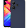 Infinix Hot 30i Kılıf Kamera Korumalı Silikon Rubber Arka Kapak Lacivert