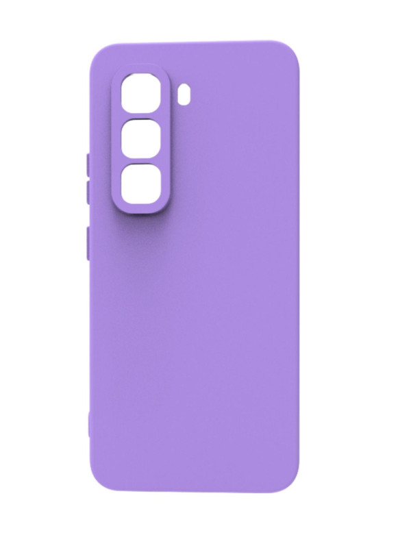 infinix Hot 50 Pro Kılıf Kamera Korumalı Silikon Rubber Arka Kapak Lila