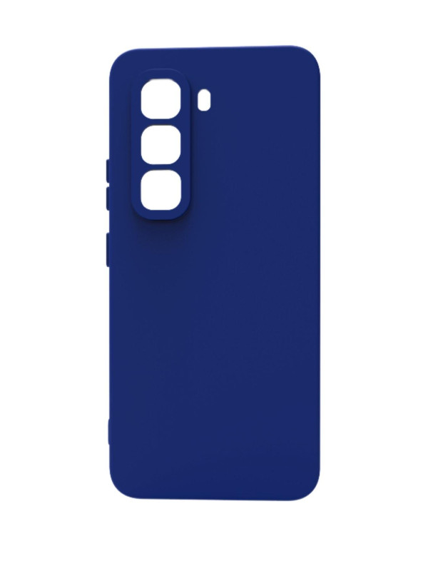 infinix Hot 50 Pro Kılıf Kamera Korumalı Silikon Rubber Arka Kapak Mavi