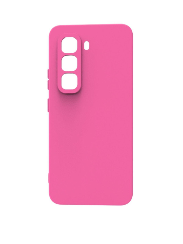 infinix Hot 50 Pro Kılıf Kamera Korumalı Silikon Rubber Arka Kapak Gri