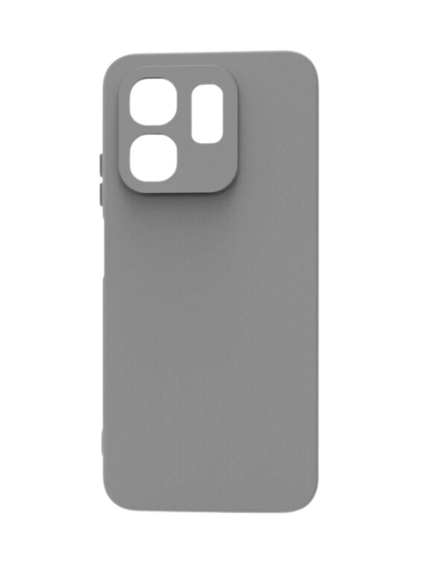 infinix Smart 9 Kılıf Kamera Korumalı Silikon Rubber Arka Kapak Gri