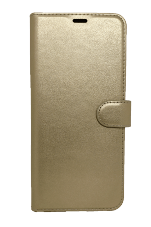 iPhone 11 Cüzdanlı Kapaklı Kılıf Kartlıklı Standlı Kopçalı Gold