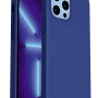 iPhone 12 Pro Max Kılıf Kamera Korumalı Silikon Rubber Arka Kapak Mavi