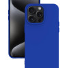 iPhone 15 Pro Kılıf Kamera Korumalı Silikon Rubber Arka Kapak Mavi