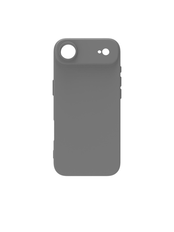 iPhone 17 Air Kılıf Kamera Korumalı Silikon Rubber Arka Kapak Gri