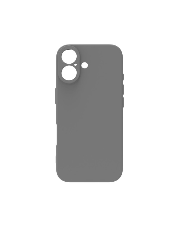 iPhone 17 Kılıf Kamera Korumalı Silikon Rubber Arka Kapak Gri