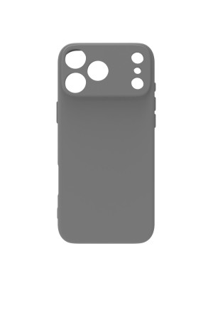 iPhone 17 Pro Max Kılıf Kamera Korumalı Silikon Rubber Arka Kapak Gri iPhone 17 Pro Max Kılıf Kamera Korumalı Silikon Rubber Arka Kapak Gri