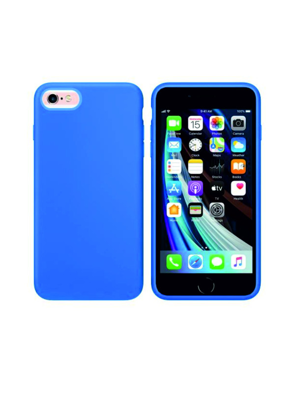 iPhone 7 Kılıf Kamera Korumalı Silikon Rubber Arka Kapak Mavi iPhone 7 Kılıf Kamera Korumalı Silikon Rubber Arka Kapak Mavi
