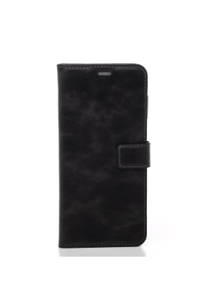 iPhone 8 Plus Hakiki Deri Cüzdanlı Kapaklı Kaliteli Lüks Kılıf Siyah