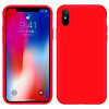 iPhone X Kılıf Kamera Korumalı Silikon Rubber Arka Kapak Kırmızı