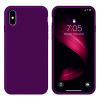 iPhone X Kılıf Kamera Korumalı Silikon Rubber Arka Kapak Mor
