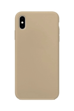 iPhone X Kılıf Kamera Korumalı Silikon Rubber Arka Kapak Gold
