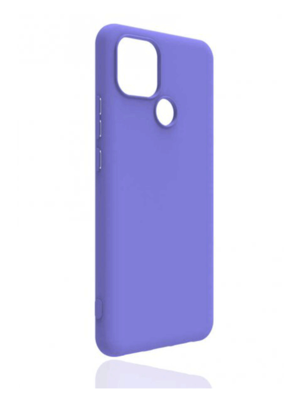 Oppo A15 Kılıf Kamera Korumalı Silikon Rubber Arka Kapak Lila