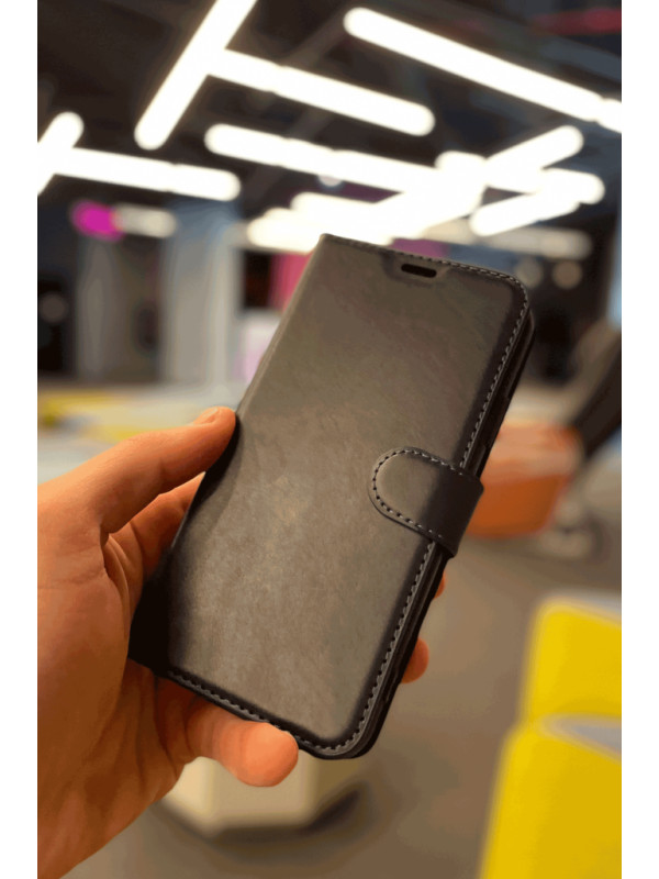 Oppo A5 Pro Cüzdanlı Kapaklı Kılıf Kartlıklı Cüzdan Standlı Kopçalı Siyah