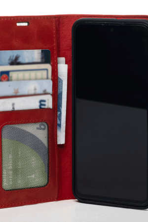 Oppo A52 Hakiki Deri Cüzdanlı Kapaklı Kaliteli Lüks Kılıf Kırmızı Oppo A52 Hakiki Deri Cüzdanlı Kapaklı Kaliteli Lüks Kılıf Kırmızı
