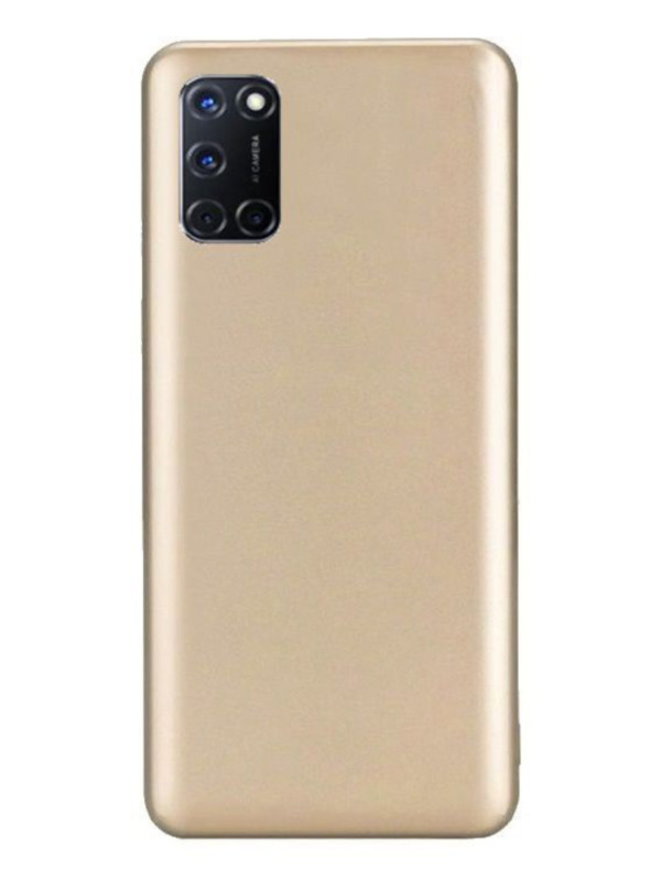 Oppo A52 Kılıf Kamera Korumalı Silikon Rubber Arka Kapak Gold Oppo A52 Kılıf Kamera Korumalı Silikon Rubber Arka Kapak Gold