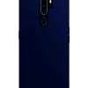 Oppo A9 2020 Kılıf Kamera Korumalı Silikon Rubber Arka Kapak Lacivert
