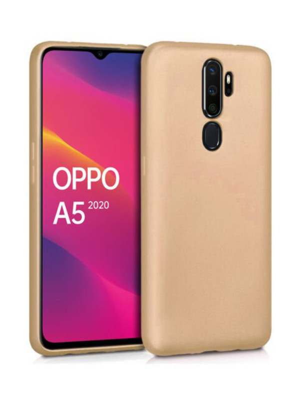 Oppo A9 2020 Kılıf Kamera Korumalı Silikon Rubber Arka Kapak Gold Oppo A9 2020 Kılıf Kamera Korumalı Silikon Rubber Arka Kapak Gold