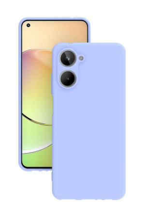 Realme 10 Kılıf Kamera Korumalı Silikon Rubber Arka Kapak Lila