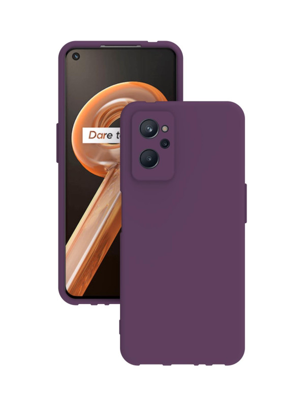 Realme 9i Kılıf Kamera Korumalı Silikon Rubber Arka Kapak Mor Realme 9i Kılıf Kamera Korumalı Silikon Rubber Arka Kapak Mor