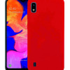 Samsung Galaxy A10 Kılıf Kamera Korumalı Silikon Rubber Arka Kapak Kırmızı