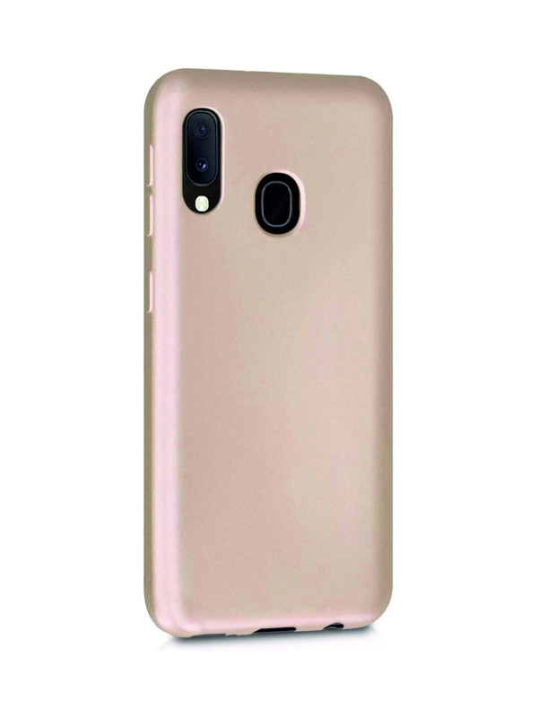 Samsung Galaxy A20 Kılıf Kamera Korumalı Silikon Rubber Arka Kapak Gold Samsung Galaxy A20 Kılıf Kamera Korumalı Silikon Rubber Arka Kapak Gold