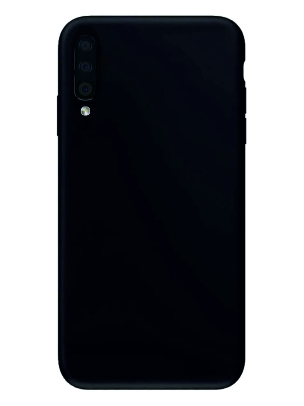 Samsung Galaxy A20s Kılıf Kamera Korumalı Silikon Rubber Arka Kapak Siyah
