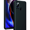 Samsung Galaxy A21s Kılıf Kamera Korumalı Silikon Rubber Arka Kapak Siyah