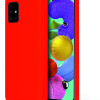 Samsung Galaxy A31 Kılıf Kamera Korumalı Silikon Rubber Arka Kapak Kırmızı