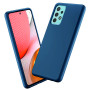 Samsung Galaxy A32 5G Kılıf Kamera Korumalı Silikon Rubber Arka Kapak Lacivert