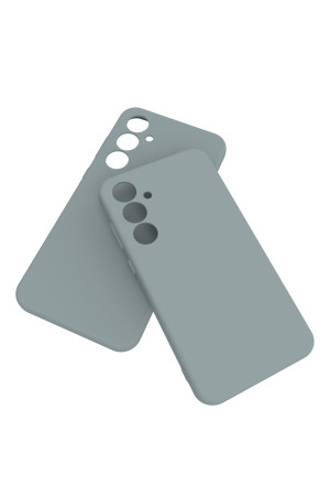 Samsung Galaxy A35 Kılıf Kamera Korumalı Silikon Rubber Arka Kapak Gri