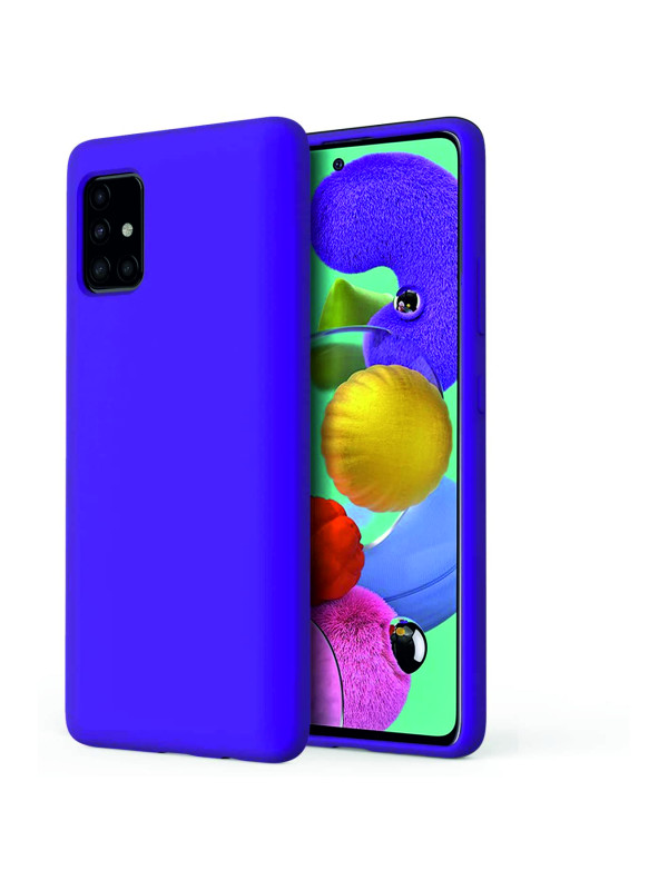 Samsung Galaxy A72 Kılıf Kamera Korumalı Silikon Rubber Arka Kapak Mor