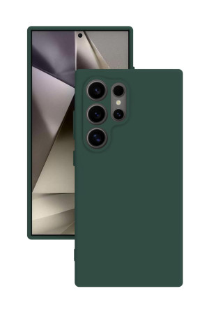 Samsung Galaxy S24 Ultra Kılıf Kamera Korumalı Silikon Rubber Arka Kapak Haki Samsung Galaxy S24 Ultra Kılıf Kamera Korumalı Silikon Rubber Arka Kapak Haki
