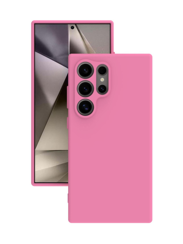 Samsung Galaxy S24 Ultra Kılıf Kamera Korumalı Silikon Rubber Arka Kapak Pembe Samsung Galaxy S24 Ultra Kılıf Kamera Korumalı Silikon Rubber Arka Kapak Pembe