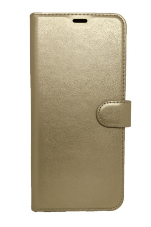Tecno Pova Curve 2 Cüzdanlı Kapaklı Kılıf Kartlıklı Cüzdan Standlı Kopçalı Gold