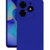 Tecno Spark 10 Pro Kılıf Kamera Korumalı Silikon Rubber Arka Kapak Mavi