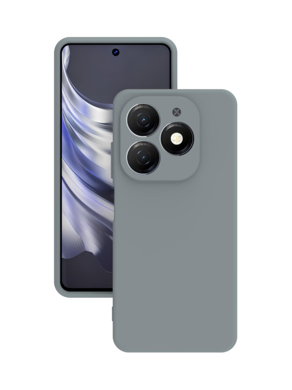 Tecno Spark 20 Kılıf Kamera Korumalı Silikon Rubber Arka Kapak Gri Tecno Spark 20 Kılıf Kamera Korumalı Silikon Rubber Arka Kapak Gri
