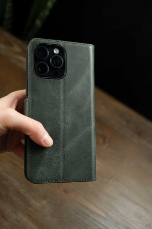 Tecno Spark 40 Pro Hakiki Deri Cüzdanlı Kapaklı Kaliteli Lüks Cüzdan Kılıf Haki Tecno Spark 40 Pro Hakiki Deri Cüzdanlı Kapaklı Kaliteli Lüks Cüzdan Kılıf Haki