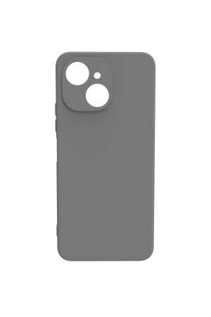 Tecno Spark 40C Kılıf Kamera Korumalı Silikon Rubber Arka Kapak Gri