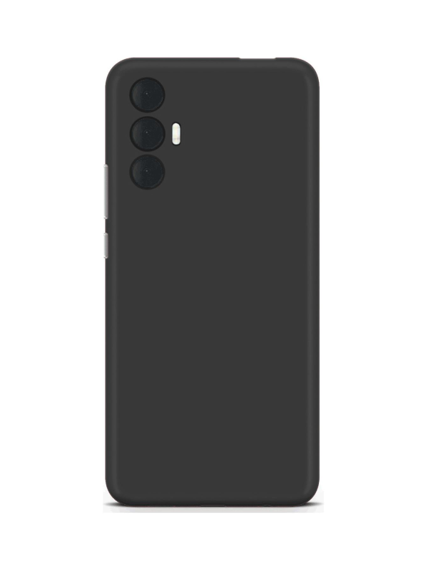 Tecno Spark 8 Pro Kılıf Kamera Korumalı Silikon Rubber Arka Kapak Siyah