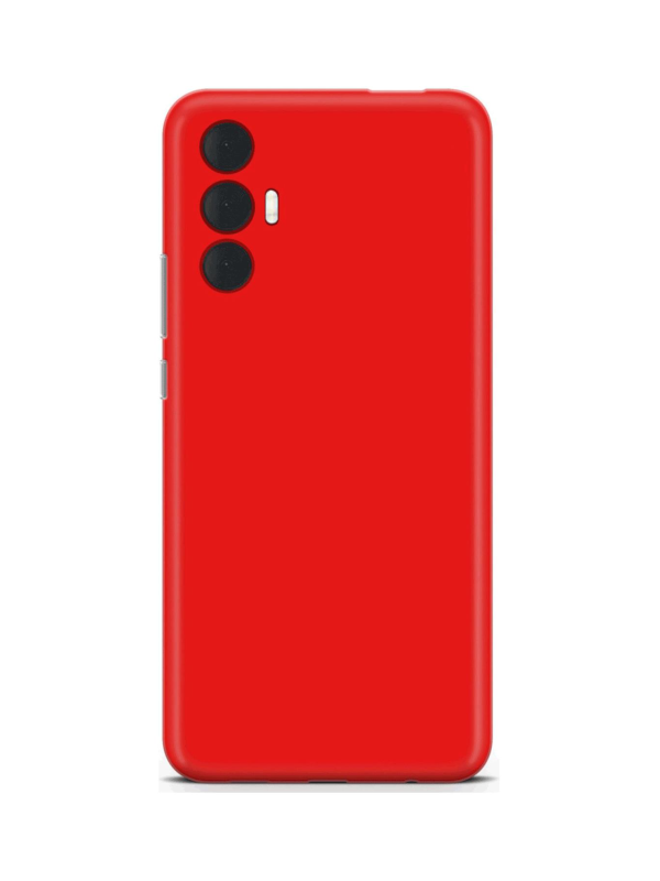 Tecno Spark 8 Pro Kılıf Kamera Korumalı Silikon Rubber Arka Kapak Kırmızı