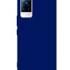 Vivo V21 Kılıf Kamera Korumalı Silikon Rubber Arka Kapak Lacivert