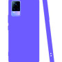 Vivo V21e Kılıf Kamera Korumalı Silikon Rubber Arka Kapak Lila