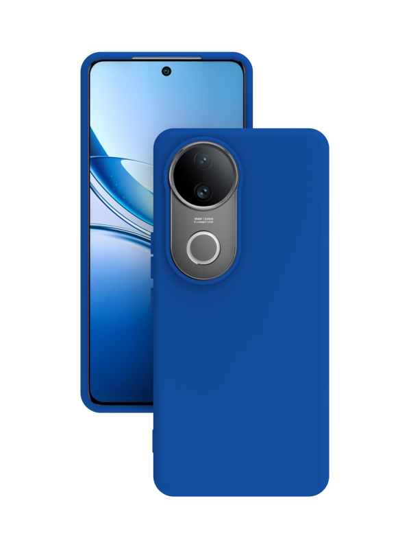 Vivo V50 5G Kılıf Kamera Korumalı Silikon Rubber Arka Kapak Mavi
